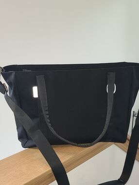 orbitkey Black Unisex Laptop Tote Bag with Shoulder Strap